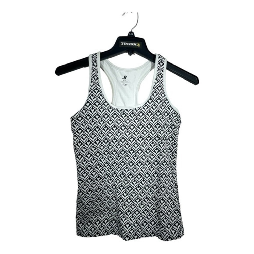 Joe Fresh Athletic Womens Racerback Cotton Tank Top Built in Bra Size Medium